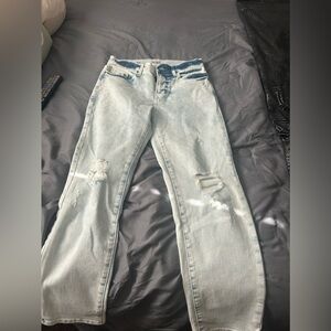 White wash jeans
